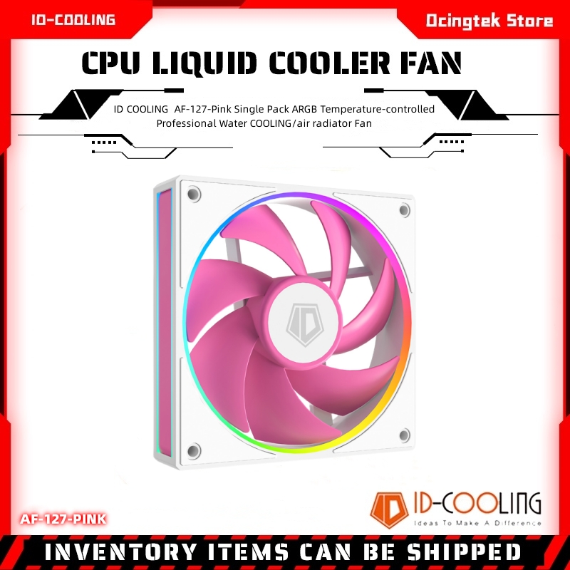 Case Fan Controller - ID COOLING AF-127-Rosa, Paquete Individual, Ventilador