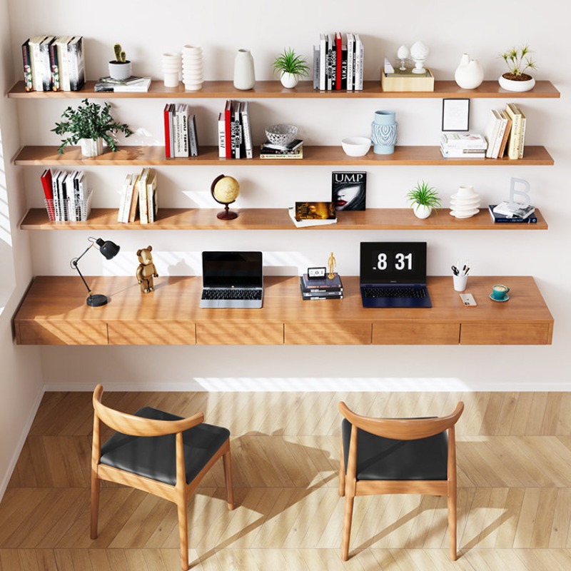 Computer Case - Escritorio de Computadora de Madera Sólida
