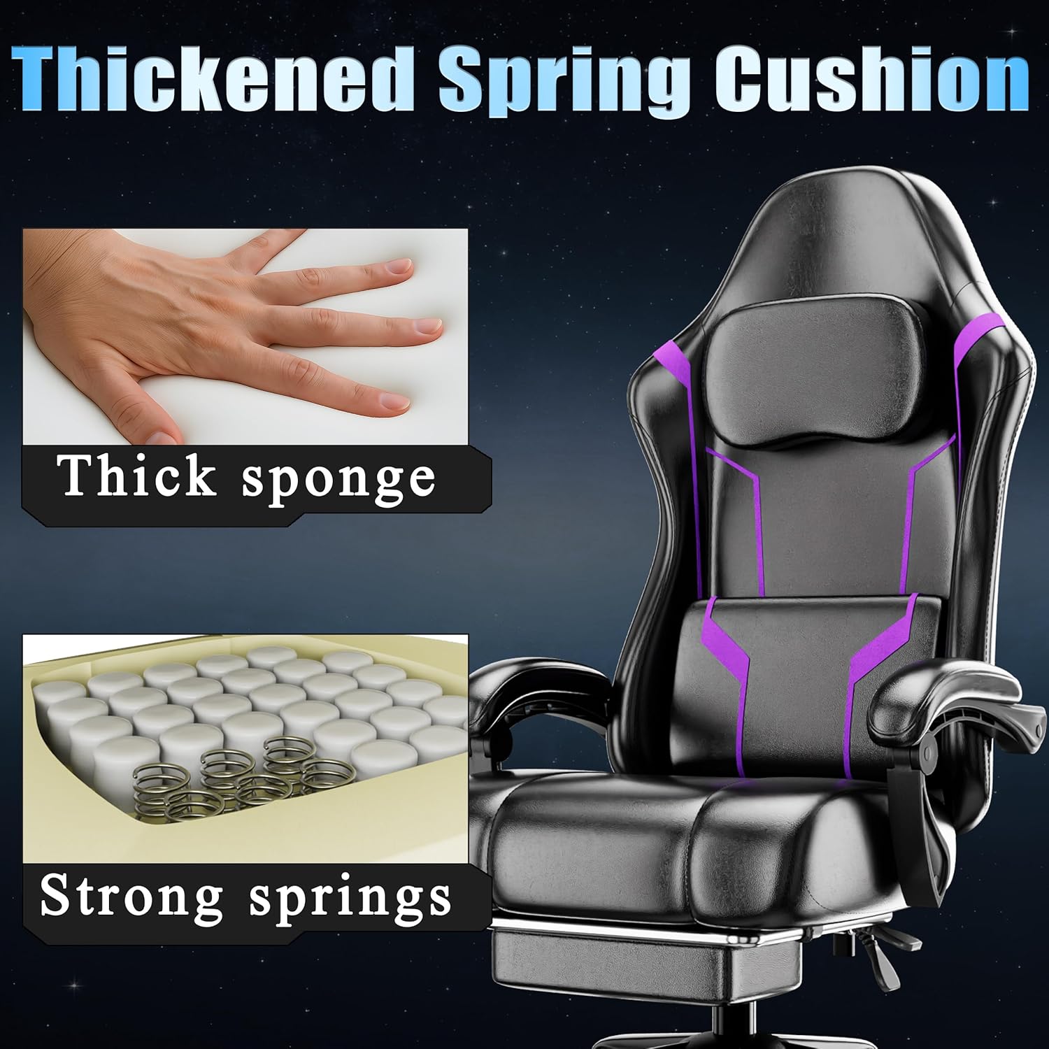 Silla de Juego Ergonómica con  - Computer Case reseña y precio